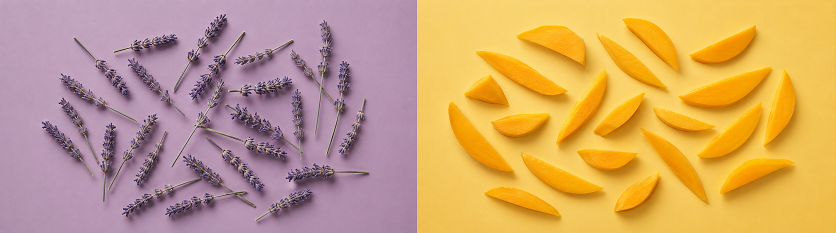Lavender and ripe mango